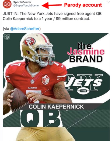 No, Colin Kaepernick Did Not Sign With The New York Jets