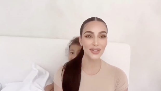 North West Interrupts Kim Kardashian’s Social Distancing PSA: You Should Be More Busy With Your Kids! Not Your Friends!