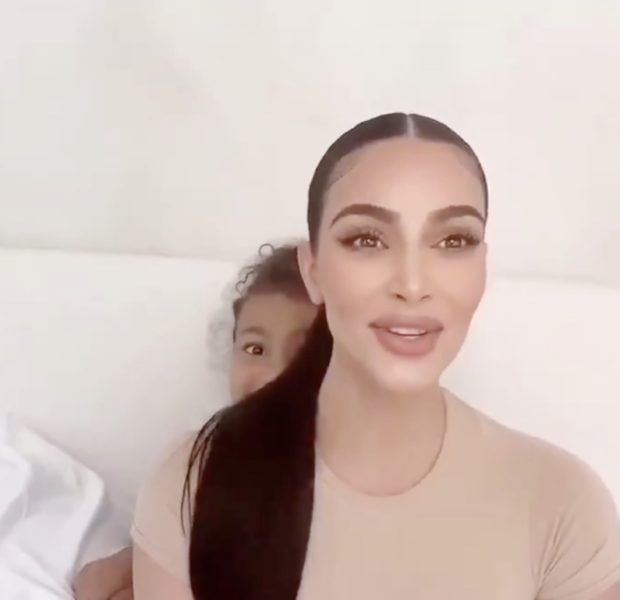 North West Interrupts Kim Kardashian’s Social Distancing PSA: You Should Be More Busy With Your Kids! Not Your Friends!