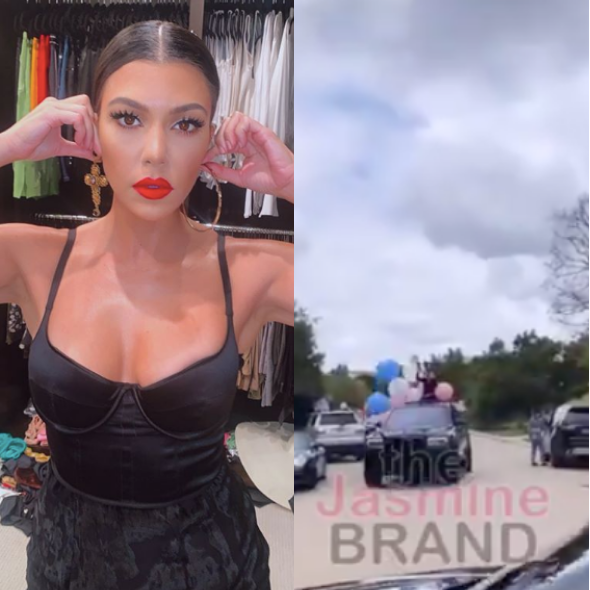 Kourtney Kardashian Brings In 41st With A Celebratory Car Parade [VIDEO]