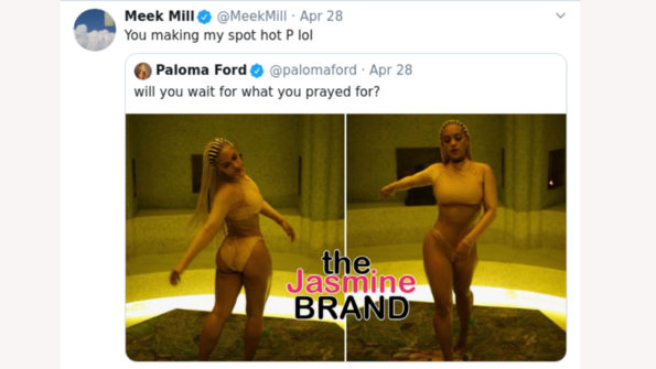 Meek Mill Denies Flirting w/ Singer Paloma Ford, They Ran With