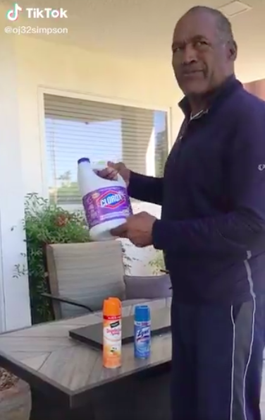 O.J. Simpson Hilariously Reacts To Donald Trump’s Disinfectant Comments [WATCH]