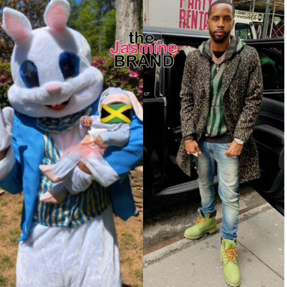 Safaree Samuels Dresses As Bunny For Daughter’s First Easter, Still Hides Her Face