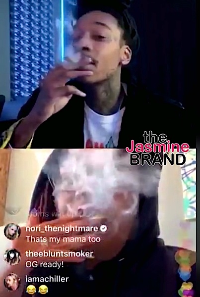 Wiz Khalifa Smokes Weed With His Mom: My Mama Did That Sh*t! [VIDEO]