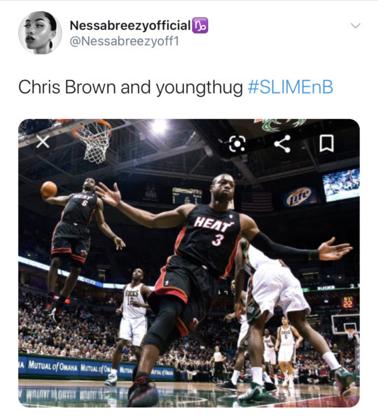 Chris Brown Balls with LeBron James