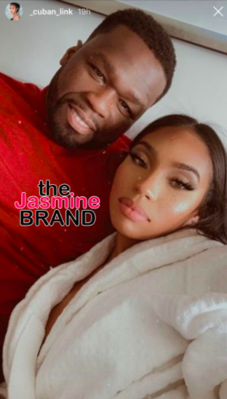 50 Cent Is All Smiles As He Cuddles Up With Girlfriend Cuban Link Thejasminebrand