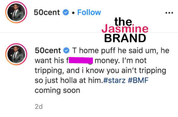 50 Cent Announces 'BMF' Soundtrack While Shading Jeezy