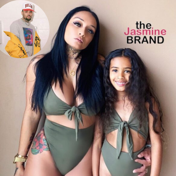 Chris Brown Responds To Nia Guzman & Daughter Royalty Dressing In Matching Swimsuits