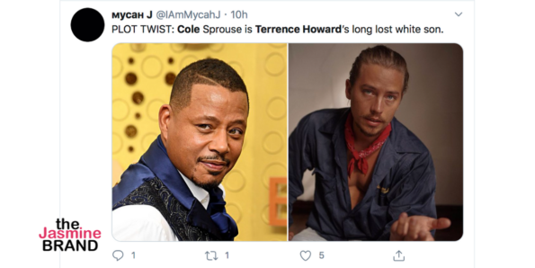 Cole Sprouse Is Terrence Howard's Look-Alike In New Shoot, Fans Say –  Hollywood Life