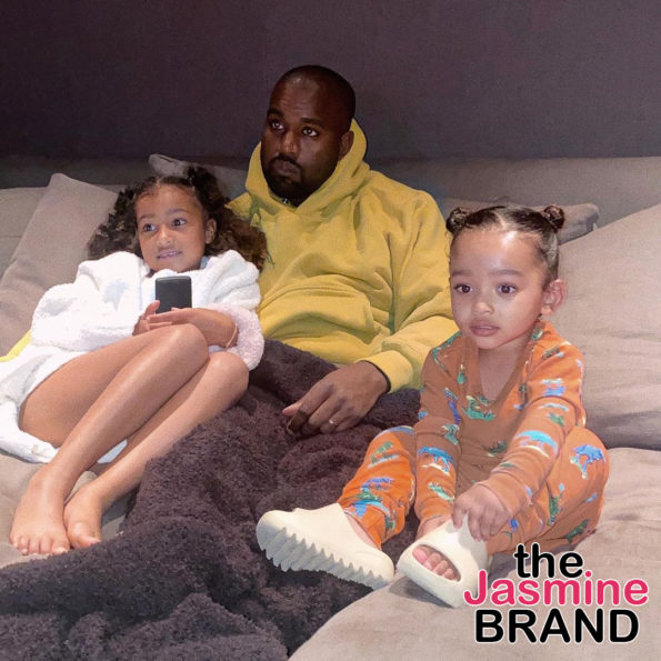 Kanye West Cozies Up To Daughters North And Chicago In Adorable Photo Thejasminebrand 