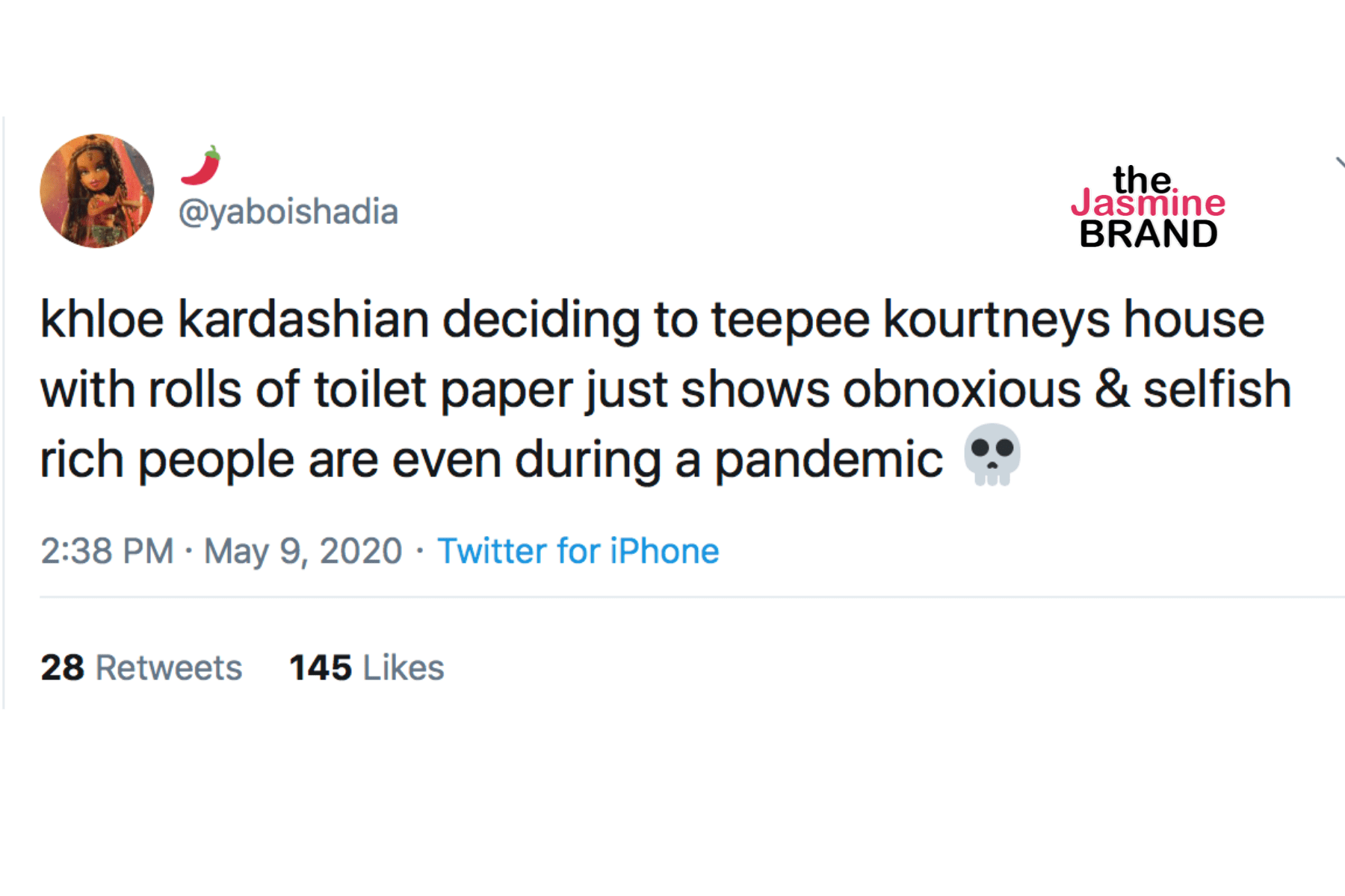 Khloe Kardashian TPs Kourtney Kardashian's House, Twitter Drags Them