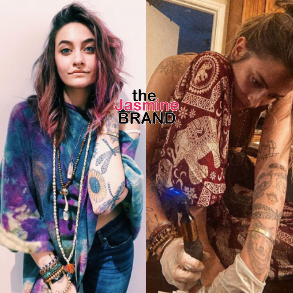 Paris Jackson Gives Herself A Foot Tattoo