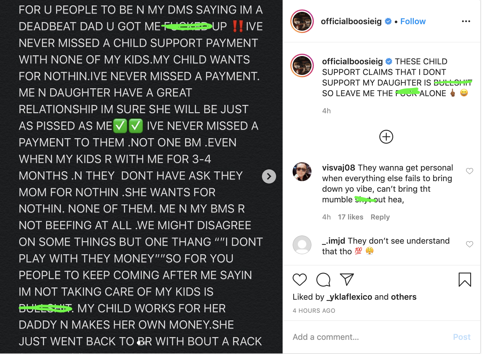 Lil Boosie Defends Himself Against Claims That He Is Not Paying Child ...