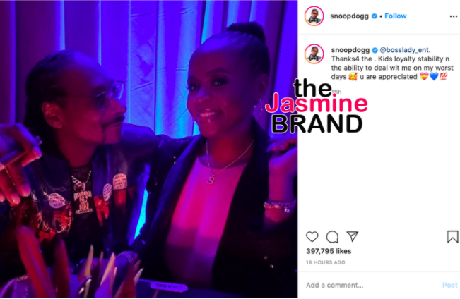 Snoop Dogg Publicly Thanks His Wife After His Old Cheating Rumors ...