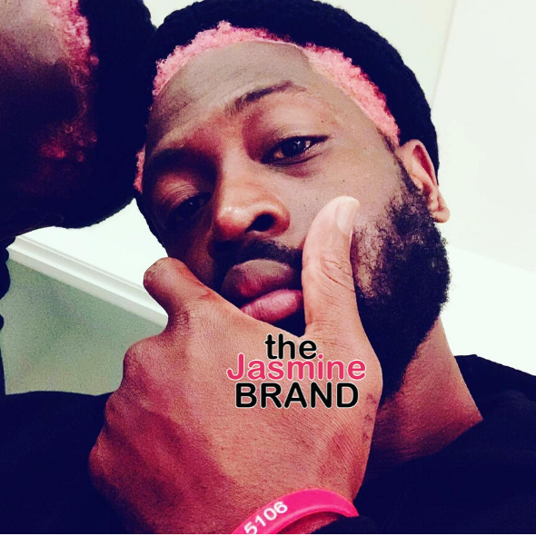 Dwyane Wade Debuts New Look With Pink Hair!