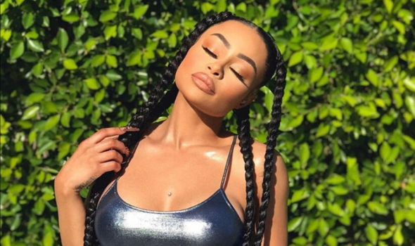 Blac Chyna Gets Racy In Revealing Metallic Swimsuit