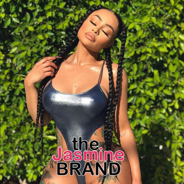 Blac Chyna Gets Racy In Revealing Metallic Swimsuit