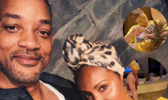 Will Smith Catches Wife Jada & Daughter Willow Baking With Beauty Face Masks [WATCH]