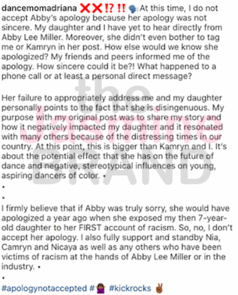 Abby Lee Miller Posted an Apology on Instagram For Her Past Harmful  Comments