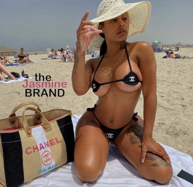 Alexis Skyy Rocks Tiny Chanel Bikini At The Beach [PHOTOS]