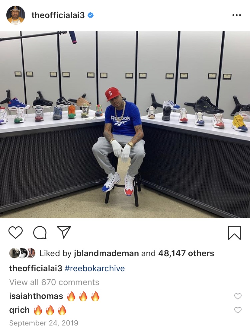 Allen Iverson To Receive $32 Million From His 2001 Reebok Deal In 10