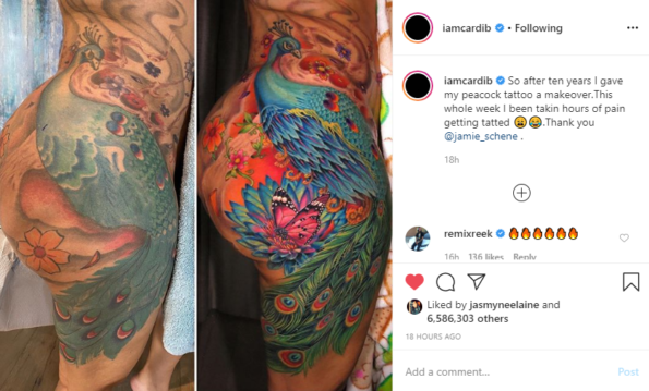 Cardi B Makes Temporary Tat On 613 Wig A 'Thing