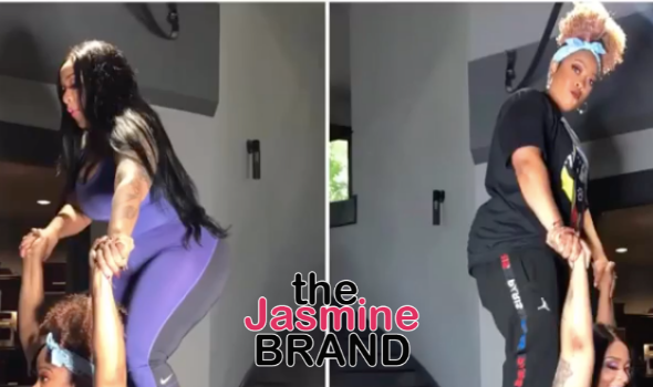 Da Brat & Rumored Fiancée Jesseca Dupart Stand On Each Other’s Booties In New Viral Challenge [WATCH]