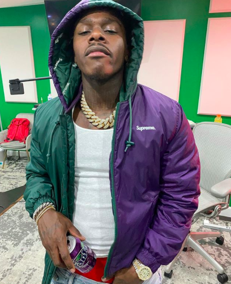 DaBaby wearing 🧥 Louis Vuitton Boyhood Jacket ($9200) 👕 Teddy