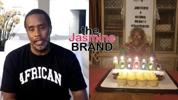 Diddy Congratulates Ms. Opal Lee For Receiving 1 Million Signatures Towards Making Juneteenth A National Holiday