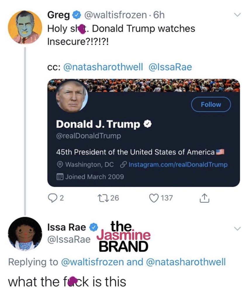 Donald Trump Spotted Liking A Tweet That Suggests He Watches 'Insecure ...