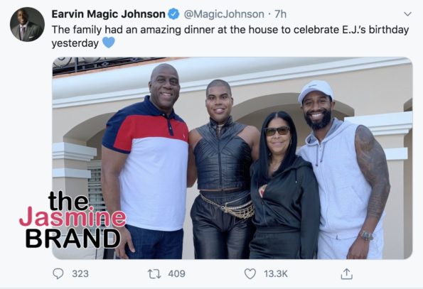 Magic Johnson encourages son EJ to 'keep living your truth' - Los