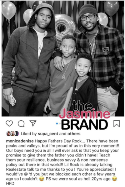 Monica & Her Sons' Father Rocko Have Each Other Blocked On Social Media -  theJasmineBRAND