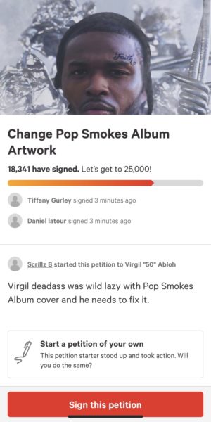 Virgil Abloh Designs Pop Smoke Album Cover, Twitter Wants A Refund
