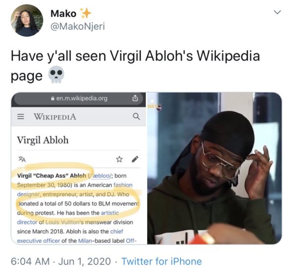 Virgil Abloh Tweet Hat – Prolific