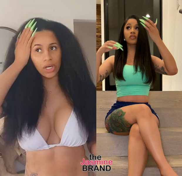 Cardi B Shows Off Her Long Tresses: Don’t Let A Nikka Tell You Sh*t Bout Wearing Wigs, It Helps W/ Hair Growth!