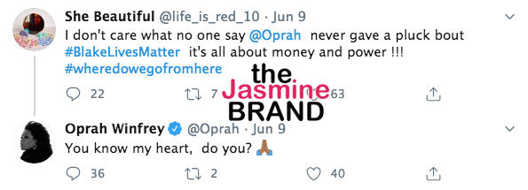 Oprah Winfrey Being Fucked - Oprah Responds To Accusation That She Doesn't Care About Black Lives Matter  - theJasmineBRAND