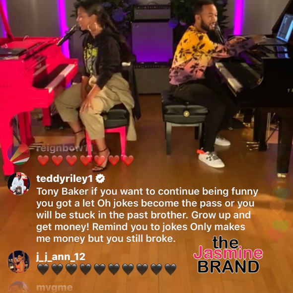 Teddy Riley Apologizes To Comedian Tony Baker After Telling Him You Still Broke I Snapped I Didn T Mean To Thejasminebrand