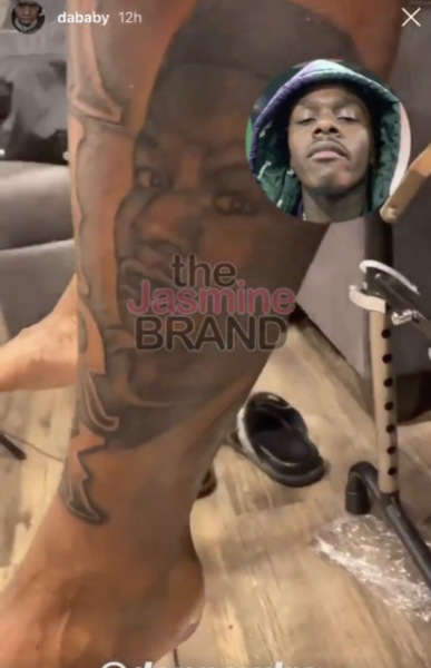 DaBaby Shows Off His New Leg Tattoos Legs Out For The Rest Of The Summer  Like A Freethrow  theJasmineBRAND