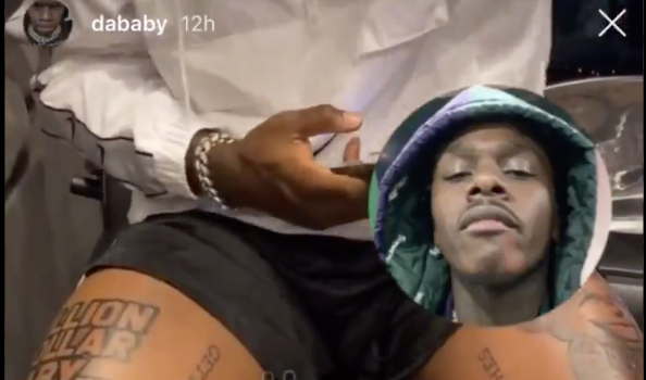DaBaby Shows Off His New Leg Tattoos: Legs Out For The Rest Of The Summer Like A Freethrow