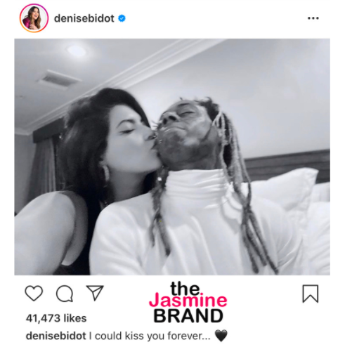 Denish Bidot Com - Lil Wayne & Girlfriend Denise Bidot Show Off PDA In New Photo: I Could Kiss  You Forever - theJasmineBRAND