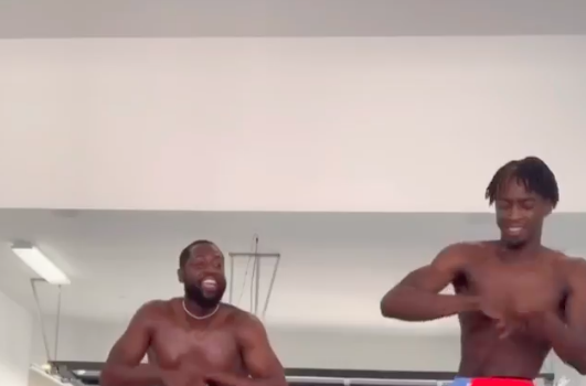 Watch Dwayne Wade Try To Keep Up W/ Son Zaire In Hilarious Dance Video