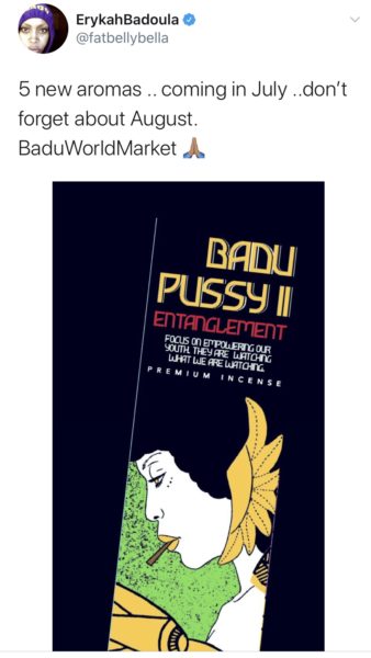 338px x 600px - Erykah Badu Selling 'Entanglement' Vagina Incense Inspired By Jada Pinkett- Smith's Relationship With August Alsina - theJasmineBRAND