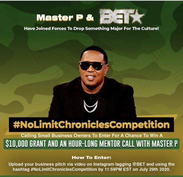 Business Owners: Master P & BET Team Up For $10K Give Away & 1 Hour Mentor Call