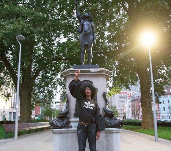 Statue Of ‘Black Lives Matter’ Protester Replaces Statue Of Slave Trader, Torn Down 24 Hours Later