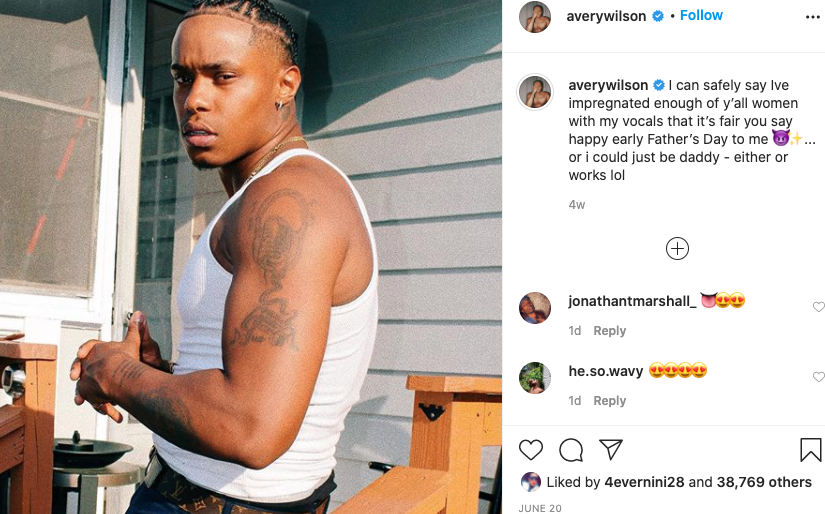 Singer, Avery Wilson Reveals He's Bisexual Be Real With Yourself