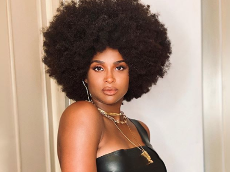 Ciara Rocks Bare Baby Bump W/ Afro In New Snapshot: Rooted