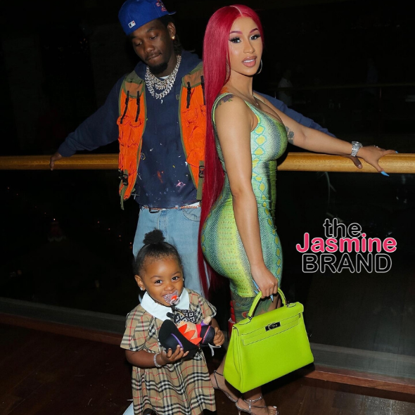 Cardi B and Daughter Kulture Twinned With Matching Birkin Bags