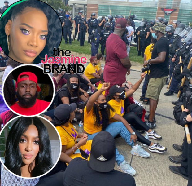 Yandy Smith, Trae Tha Truth & Porsha Williams Arrested At Breonna Taylor Protest + Yandy Sneaks Phone In During Arrest & Documents Incident [VIDEO]