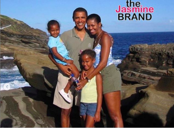 595px x 440px - Michelle Obama Celebrates Barack Obama's Birthday W/ A Throwback Family  Photo - theJasmineBRAND