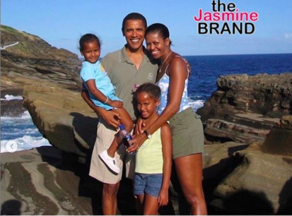 Obama Girl Porn - Michelle Obama Celebrates Barack Obama's Birthday W/ A Throwback Family  Photo - theJasmineBRAND